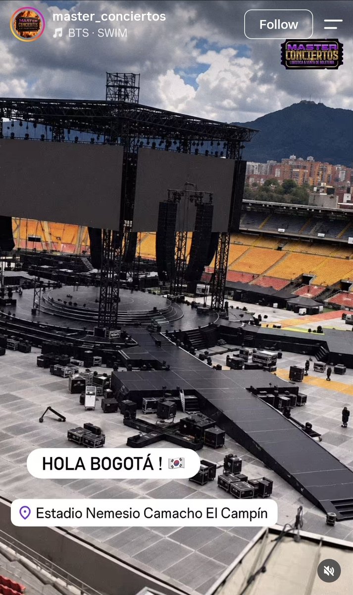 nm9711's tweet photo. [INFO] Al parecer para LATAM, el escenario de BTS del Tour, no contará con las pantallas laterales por detalles técnicos 😟 https://t.co/4UOL1cLA0C