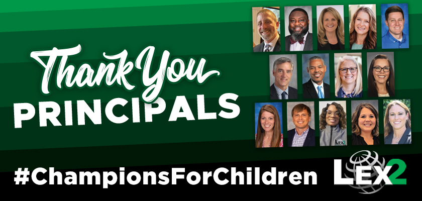 LexingtonTwo's tweet photo. Today is the start of National Principals Month. We celebrate our Lex2 principals for leading our schools with passion and working tirelessly to create environments where teaching and learning can thrive. #ThankAPrincipal #ChampionsForChildren #WeAreLex2 https://t.co/tGYDLhXLTw