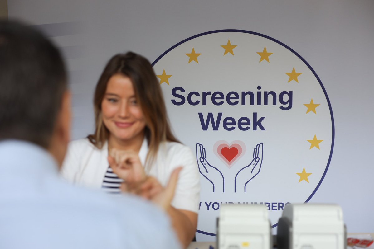 tzitzikostas's tweet photo. Prevention starts by knowing your numbers. 🩺🇪🇺❤️

From 28 September to 4 October, the European Screening Week is bringing prevention to the heart of the EU, encouraging people across Europe to check key health indicators and take action to protect their health.

Free health checks are available from Monday to Friday during working hours.

Congratulations to my dear colleague, Commissioner @OliverVarhelyi, for this great initiative!

👉 More information: https://t.co/hBLDq2yav3

#KnowYourNumbers #EUScreeningWeek