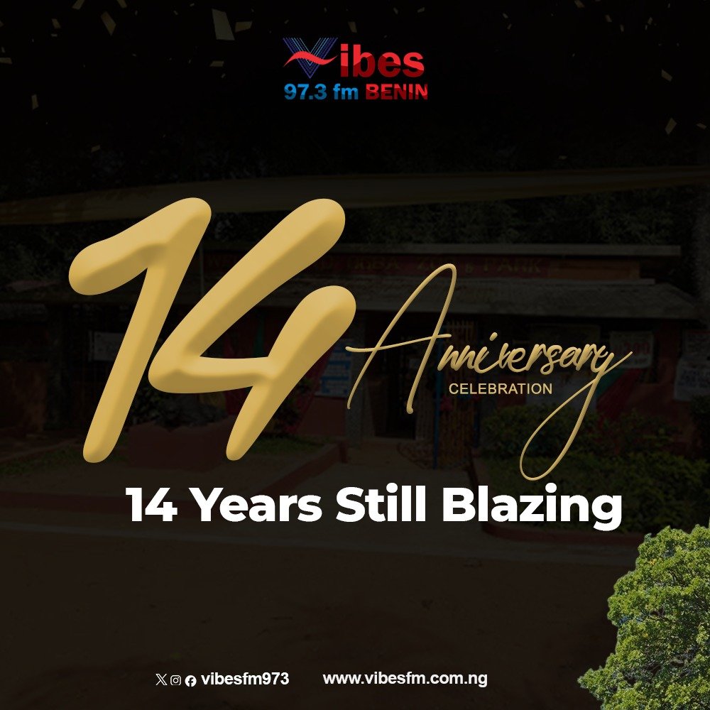 VibesFM973's tweet photo. VIBESFM IS 14

VIBES AMPLIFIED with @miz_philz

Music Policy:  @deejaytmonie 

Just Played : Worthy @illBlissGoretti
x @iamAcetune

#thursdayHits
#doperecordsonly
#14thAnniversary https://t.co/Ydr6QnzQRy