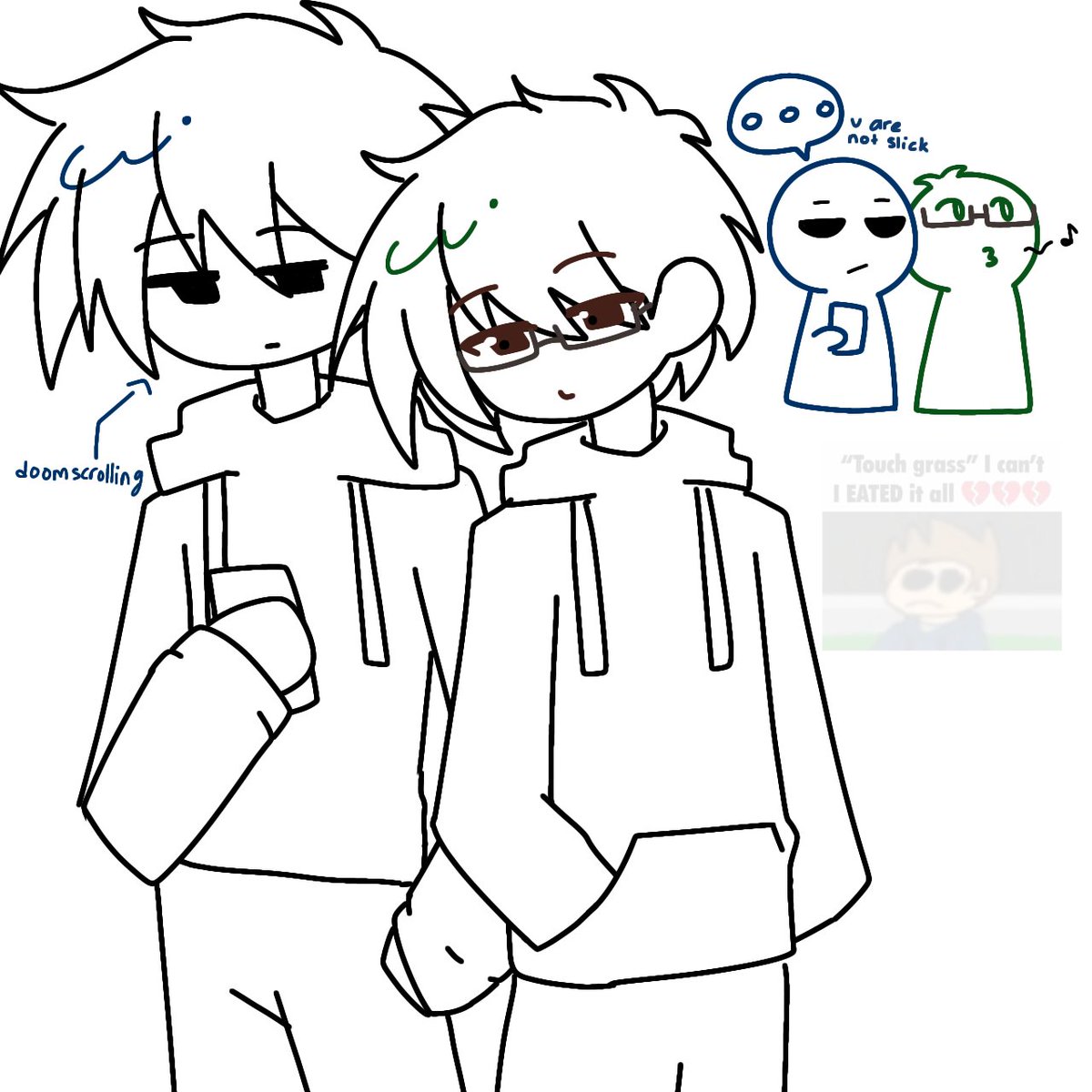 kokofeesh's tweet photo. stupid #eddtom doodle i posted on my dpriv, but sharing is caring 💗 https://t.co/BGDi6bj87n