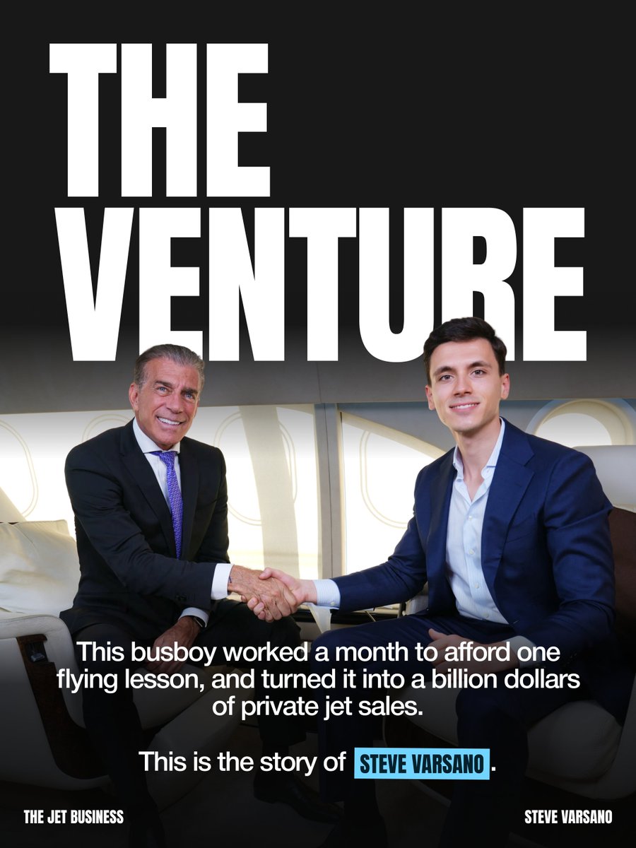 razvanparaschiv's tweet photo. This guy sold private jets worth billions of dollars!

Meet @StevenVarsano. For years, corporate jets were sold in secret, but in 2011, Steve opens @thejetbusiness and does the opposite.

Available tomorrow, everywhere you get podcasts. https://t.co/LXBKW8mFd1