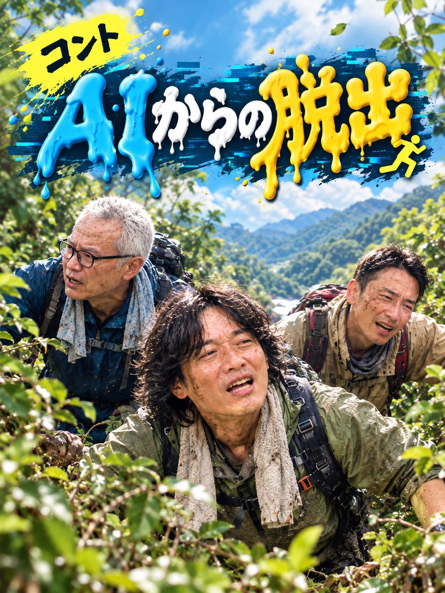 gekidan_zeminar's tweet photo. 【 演目紹介 】 #劇団ゼミナール #曖昧コント
「AIからの脱出」果たして3人はAIから抜け出せるのか？
10月3日14:00◯19:45◯4日◯
ご予約▶︎ https://t.co/frbFR6FdMt https://t.co/v22MPw7jDu