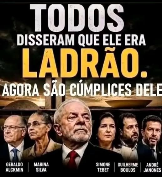 Regina23Almeida's tweet photo. #ForaLulaLadrão https://t.co/XHEIw3zZf7