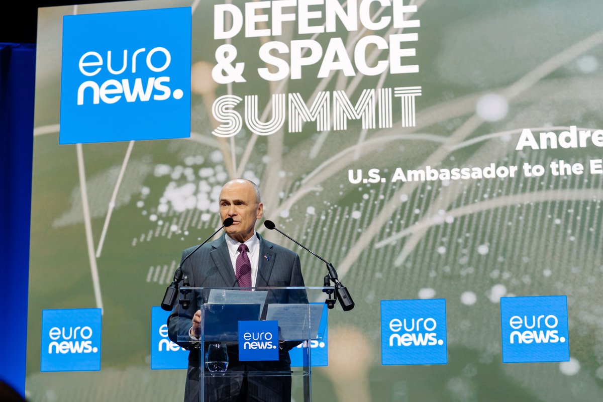 USAmbEU's tweet photo. Space is simply too important for Europe or the United States to go it alone. Our space capabilities must be just as coherent, compatible, and interoperable as our capabilities on land, at sea, and in the air. 

U.S. commercial space companies and their strong partnerships with European counterparts have helped build a transatlantic space innovation ecosystem. 

The proposed EU Space Act, as currently written, risks making it harder, not easier, to strengthen our collective space security. As the line between commercial space and space security blurs, EU rules should be built around interoperability with NATO, not fragmentation.

@Euronews #EuronewsDefenceSpace2026