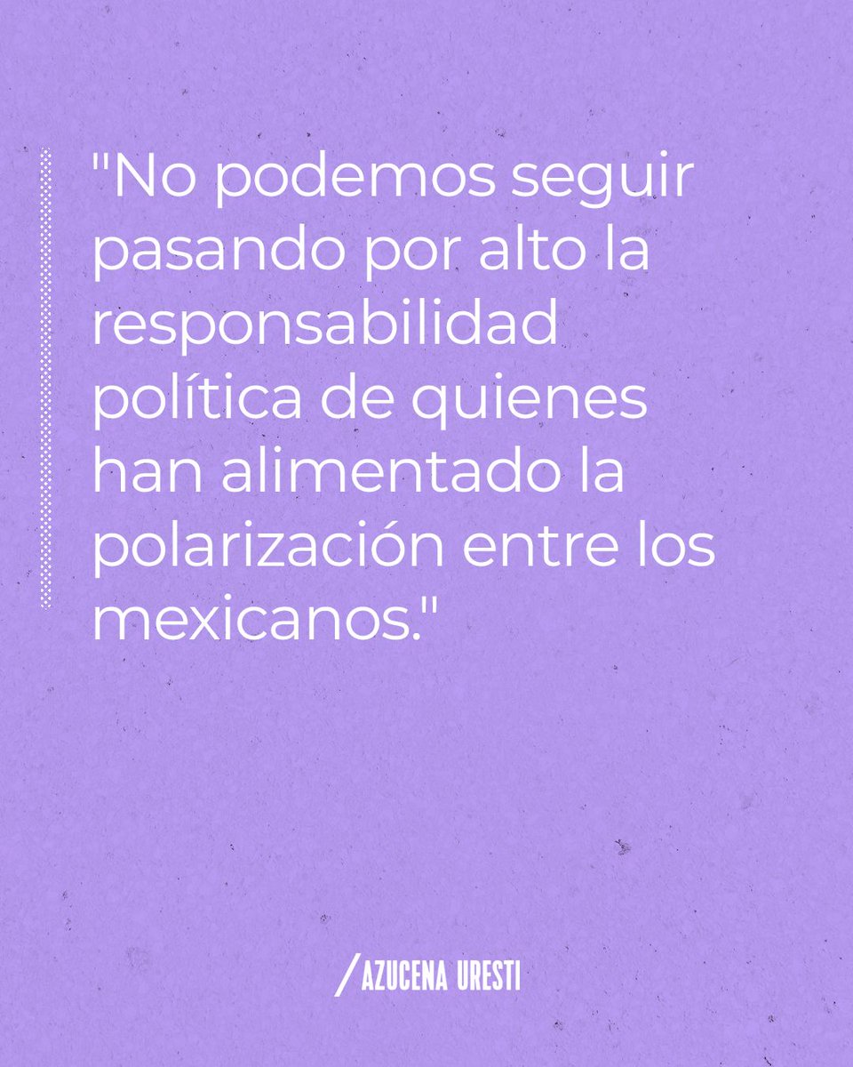 azucenau's tweet photo. 🔵El odio y la polarización son recursos recurrentes de los radicalismos autoritarios, donde disentir te convierte en blanco de hostilidad. 

¿A dónde nos conduce la polarización y quién gana con ella? En lo inmediato, gana quien convierte el enojo en votos y la confrontación en lealtad. 

🗞️Mi columna en @El_Universal_Mx
https://t.co/ltKzSI86gp