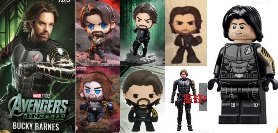 sebstan44's tweet photo. Every current Bucky Barnes figure for Doomsday 🦾 https://t.co/6OlEBkP97I