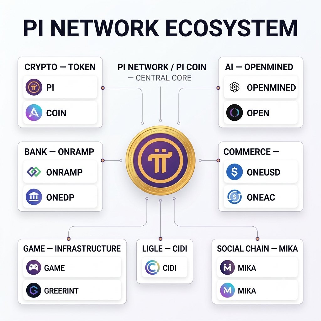 pibrens's tweet photo. Pi Network’s ecosystem is expanding across crypto, AI, banking, commerce, gaming, infrastructure, social platforms, and more connecting different innovations around Pi and building broader utility for Pioneers worldwide. https://t.co/2FZWQIdjEt