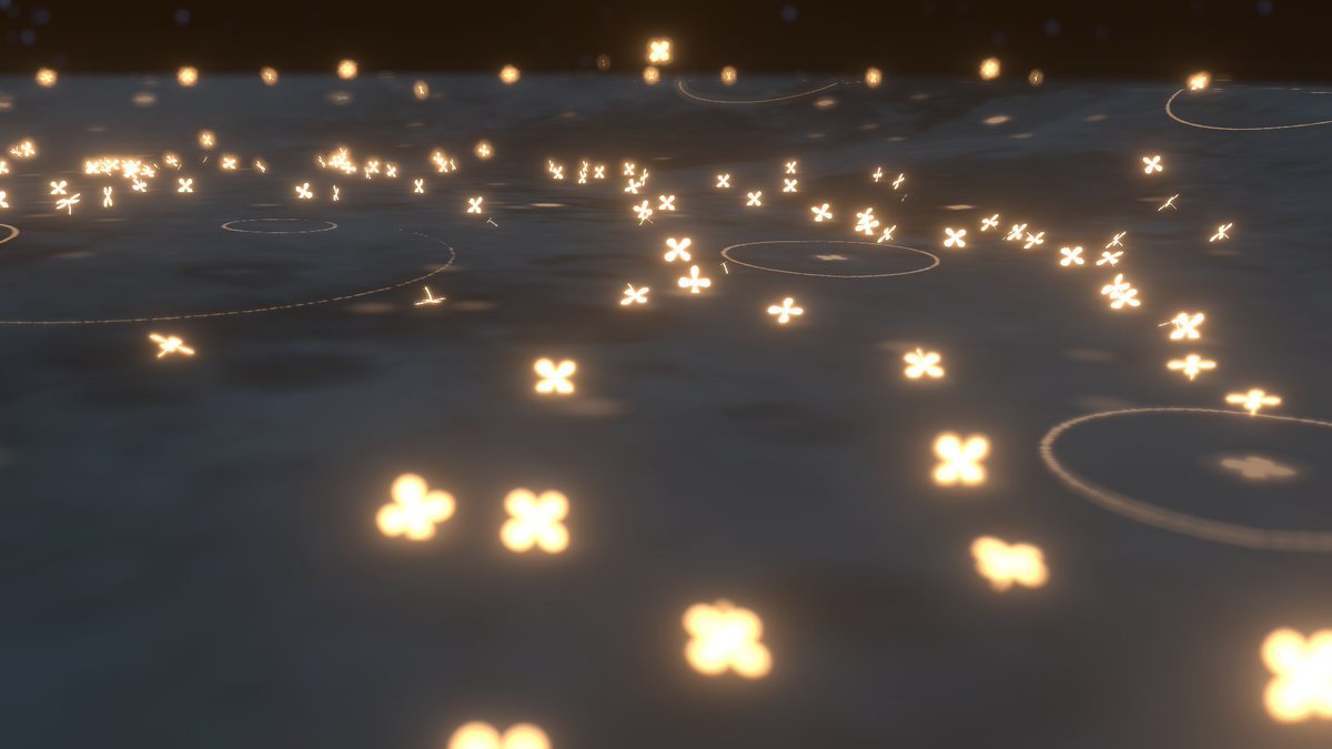 haru_urararari's tweet photo. 『 木犀環 ~Osmanthus Halo~』

散り、沈んでくる金木犀を
ただぼーっと眺めるだけのワールドを公開しました。
PC/Quest/iOS対応です。 
何にも邪魔されずゆったりお過ごしください。
#VRChat_world紹介 
https://t.co/JoQicg8C69 https://t.co/mmvODyTgp2