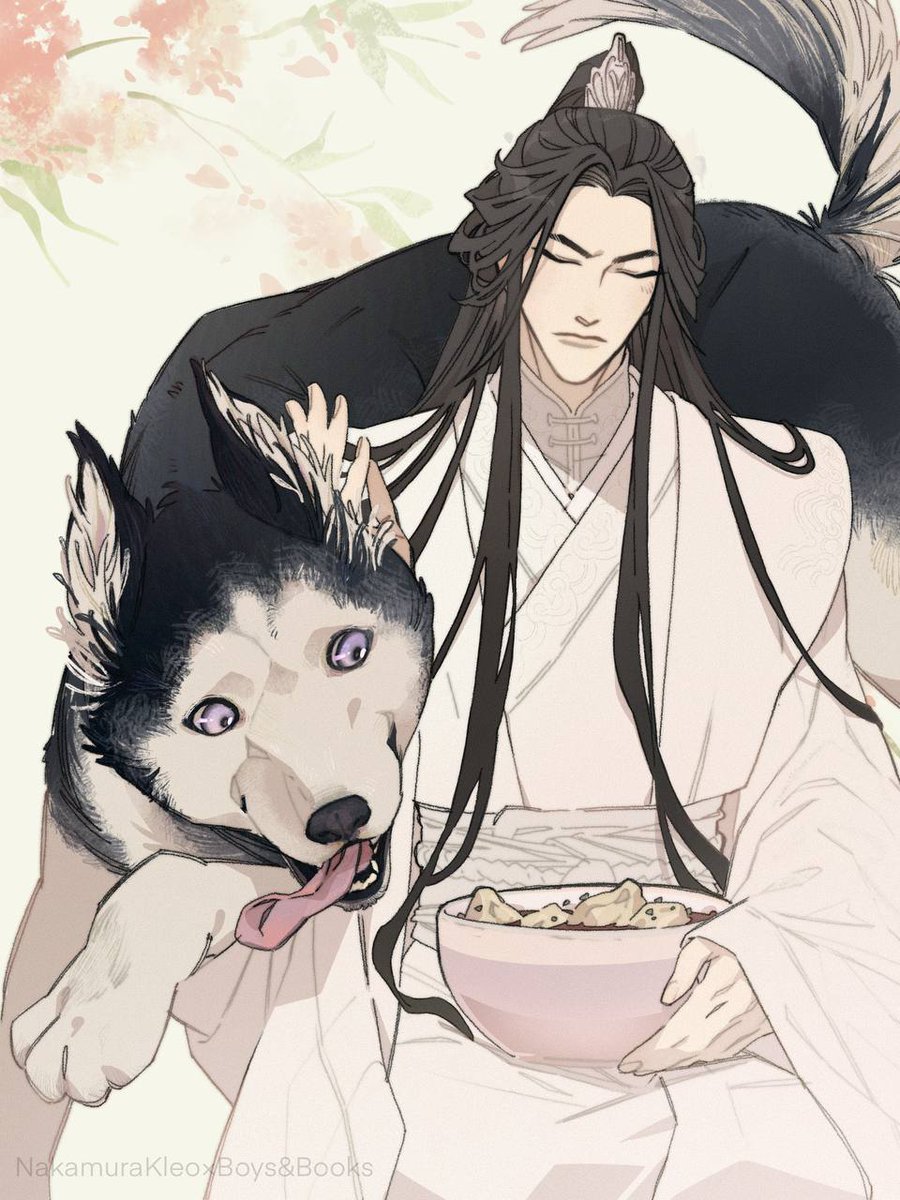 huskycatshizun's tweet photo. MO RAN WITH HIS WHITE CAT 😽💋 CHU WANNING WITH HIS HUSKY 🐶♥️ https://t.co/7n4qwI3TzU