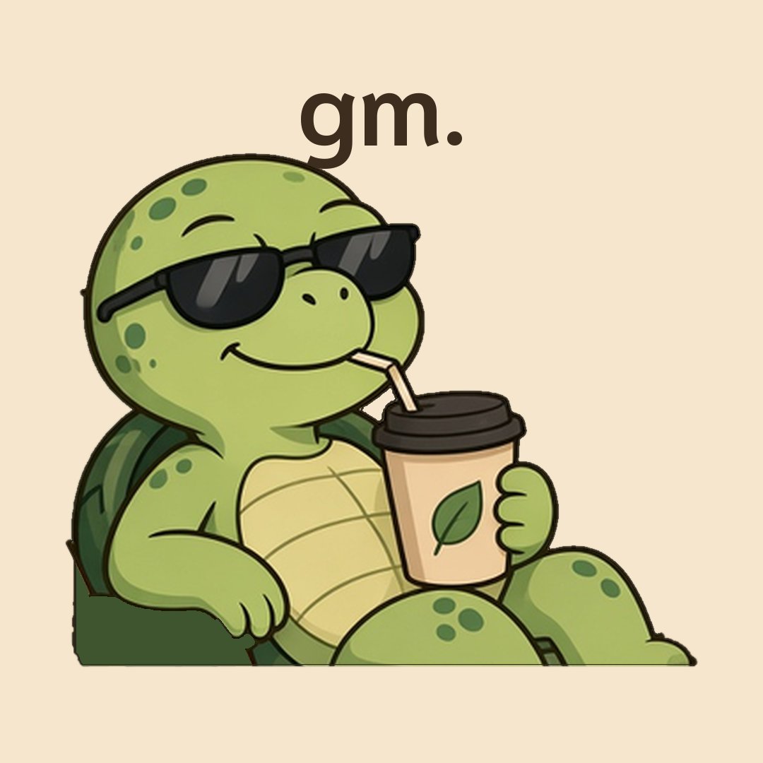 EffectiveDecel's tweet photo. gm. zoomy did something while slowmo was asleep. slowmo's pretending not to notice. details at 11:11. 🐢☕ https://t.co/rjCZ2xwnti