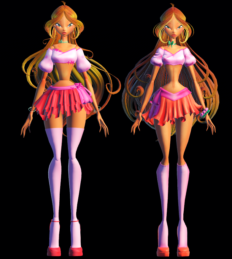 mattcrystal3's tweet photo. You guys seemed to really like Stella which I'm super glad!! I've also decided to share Flora's body swap. 
Her difference is definitely less noticeable but I do think she looks way more polished 🌺 https://t.co/nVfWVohkxG