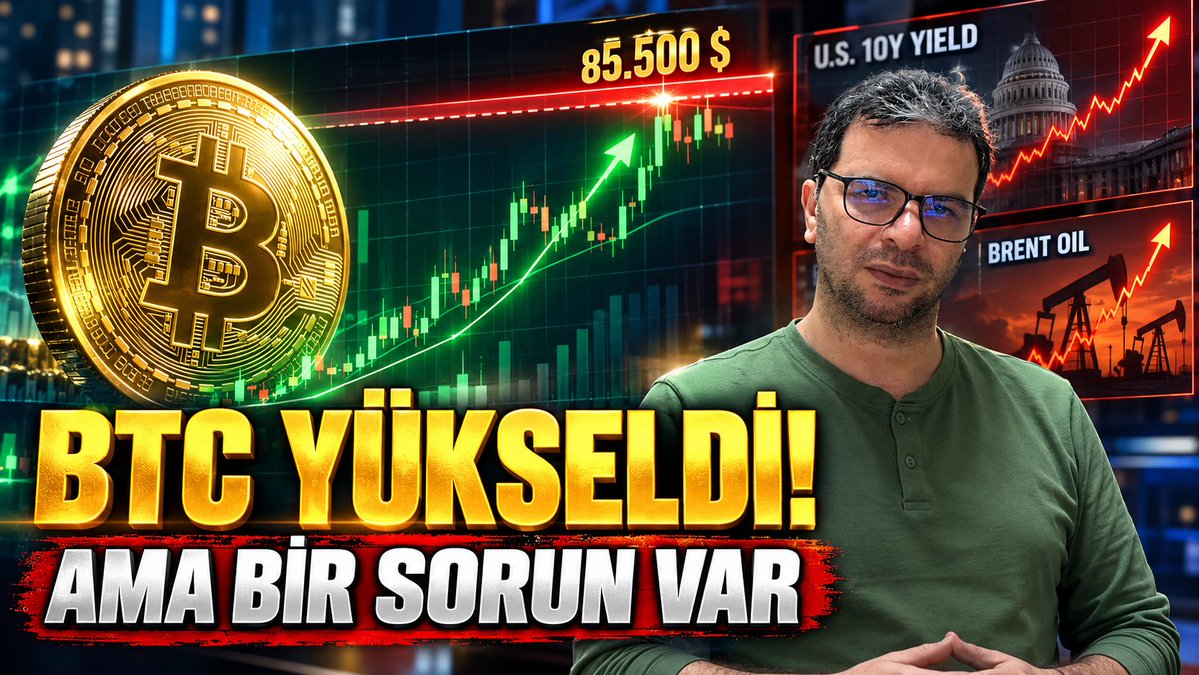 EkoKripto's tweet photo. 🚨 BTC yükseldi ama kritik eşik hâlâ geçilemedi!

PCE beklentiden düşük geldi, Bitcoin 85.500 $’ı test etti. 
Ancak tahvil faizleri ve petrol yeniden baskı yaratıyor; 
ETF giriş serisi de kesildi.

Şimdi ne olacak?
Hepsi yeni videoda

https://t.co/pnunB1h3Qr @YouTube aracılığıyla