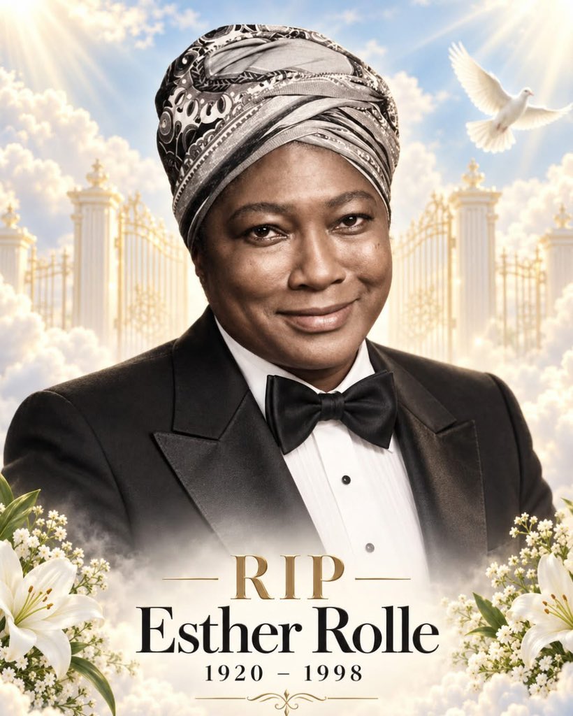 charlesmore25's tweet photo. Legendary Esther Rolle passed away at the age of 78. Gone but never forgotten 🕊️ https://t.co/Hmo3uMgBwq