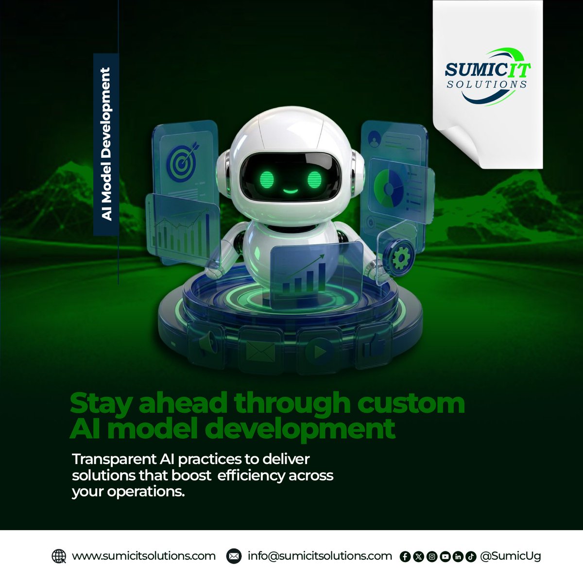 SumicUg's tweet photo. AI built around your business!

Our AI Model Development service covers dataset sourcing, cleaning and preparation, model training, fine-tuning, evaluation and integration into your applications.

We help businesses turn data into practical AI solutions that automate tasks, support better decisions and improve customer experiences.

We combine AI development with software engineering to build solutions around your goals, your data and how your team works.

Explore More: 🔗
https://t.co/8CBdCJiOzg

Sumic IT Solutions Ltd, Engineering the Future of Digital Solutions | Since 2019

#VisitSumic #SumicIsOpen