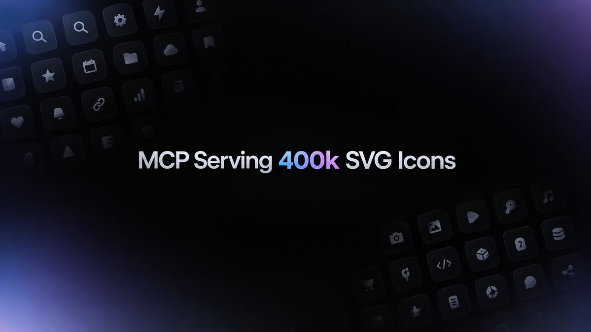 AriaIcons's tweet photo. @marksagang That icon pull is underrated. If you ever need a deeper open-source pool, Aria Icons has 400k+ SVGs with MCP/CLI access: https://t.co/U5yk7tDjR9 https://t.co/o25eOF3BZK