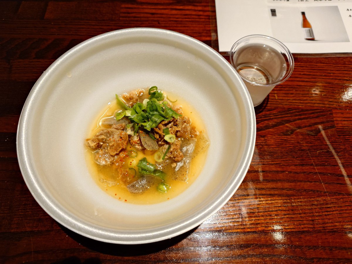 kashmir22's tweet photo. おでんと日本酒 旅人
馬筋煮込み×山三 純米吟醸 山恵錦
山恵錦もひとごこちも綺麗な甘味はお肉に合う
#日本酒ゴーアラウンド2026 https://t.co/PcgJOf3UHj