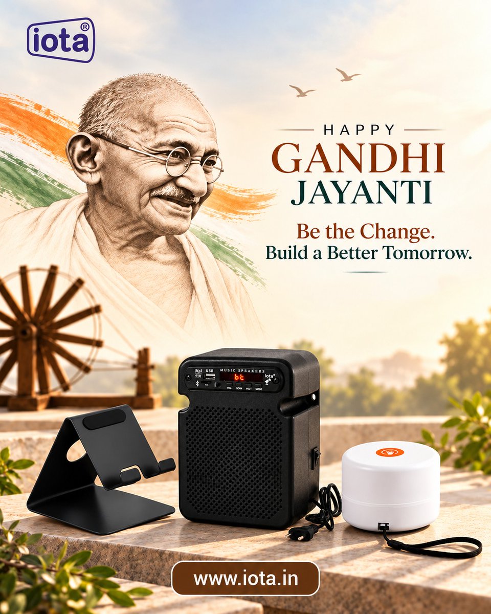 iotasiren's tweet photo. 🇮🇳🕊️ Happy Gandhi Jayanti!

✨ Be the Change. Build a Better Tomorrow.

Let's embrace peace, simplicity and positive change to create a brighter future. 🌿

🌐 https://t.co/kQgZ9hdaz5

#GandhiJayanti #IOTA #BeTheChange #BetterTomorrow #PositiveChange https://t.co/dewJMb1hdh