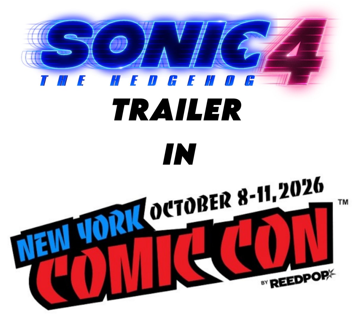 SonicCarlos1's tweet photo. Ok Today Is October 1st That Mean Sonic Movie 4 Trailer Could Be Shown In New York Comic Con 2026

(Hopefully)

#SonicMovie4 #SonicTheHedgehog4 #SonicMovie #SonicTheHedgehog https://t.co/tPzwdzBQjr
