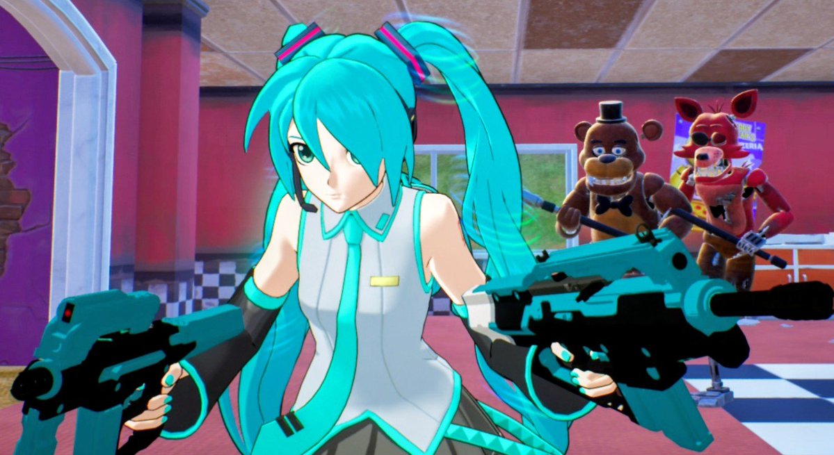 HatsuneMiku_64's tweet photo. Five Nights At Miku's

#Fortnite https://t.co/i2kB73suAU