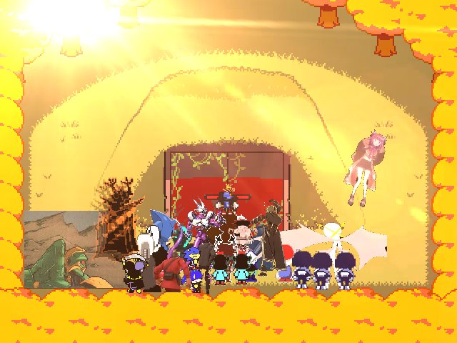 Echo1ngW0nd3r's tweet photo. [ #Event_Depths start! ]

🩶: " Alright! Alright!! Everybodies here! Come on! Let's go in!! " https://t.co/z0a26yWEZz