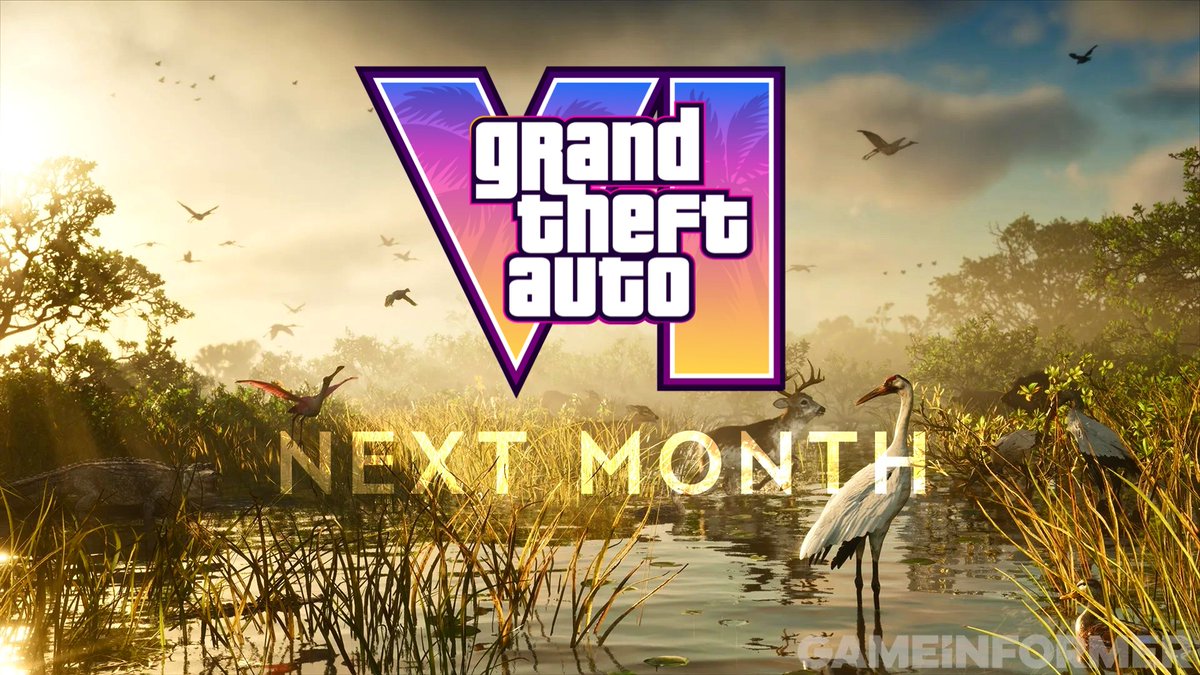 GTAVI_Countdown's tweet photo. We can finally say it, GTA 6 officially launches next month! https://t.co/nEkPsPMf7x