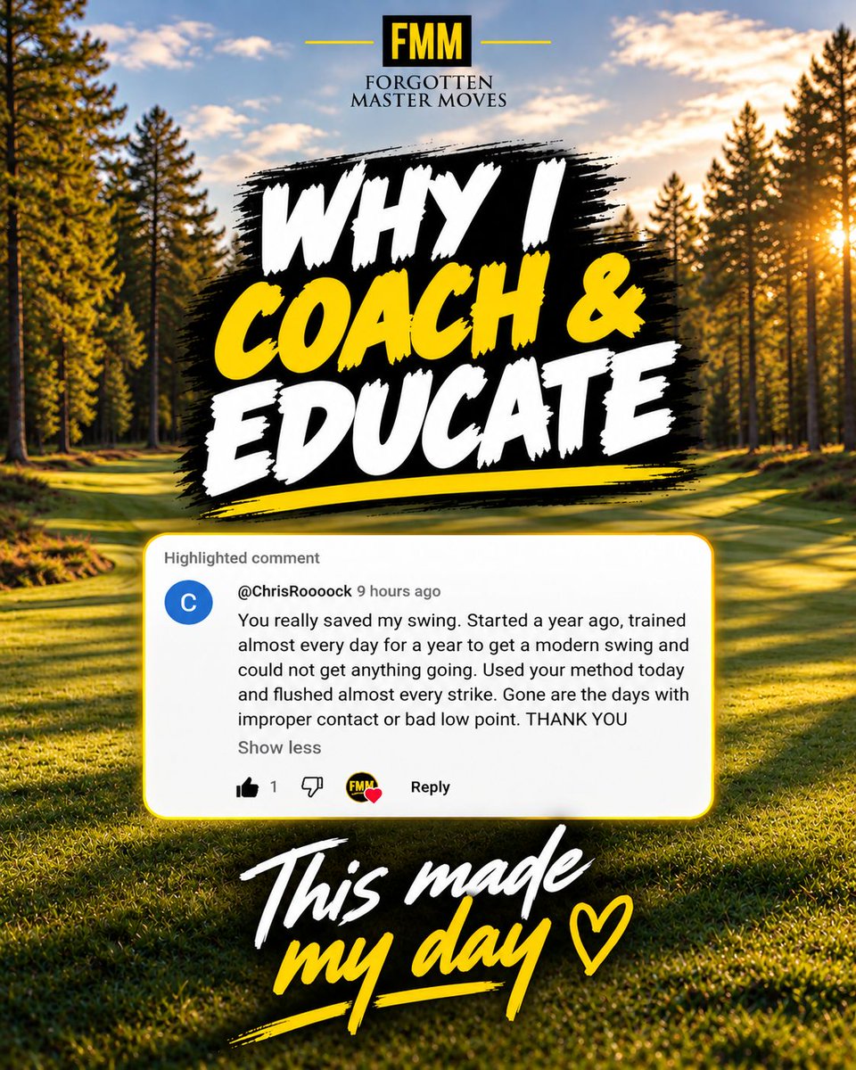 fmmpetter's tweet photo. Freeing someone that you've never met from the modern swing prison gives more joy than almost anything for me.

Complete value add.

The reason why I left the corporate world (I never really fit there).

Why I coach.

Why I educate.

Thank you for this Chris. https://t.co/6hyXHC7yuz