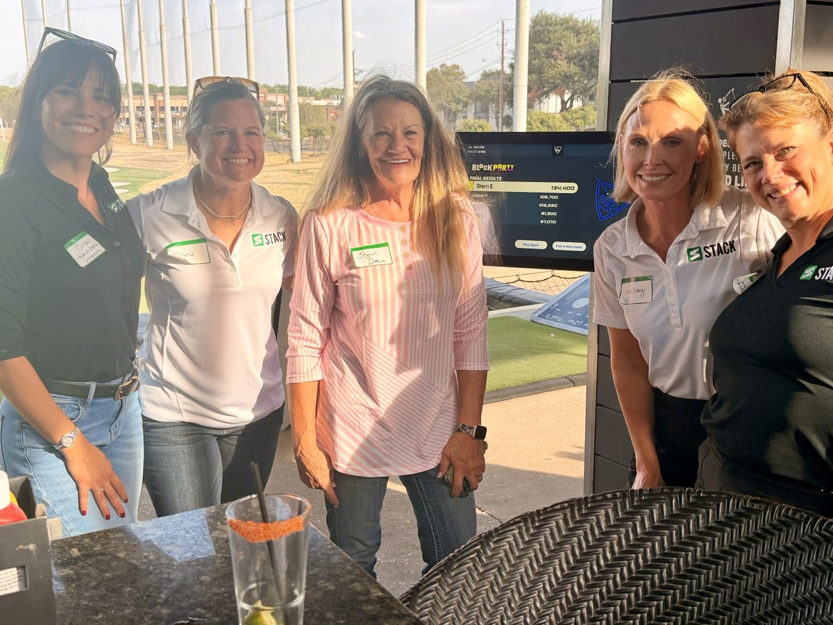 stackcontech's tweet photo. The best trainer at our Dallas Adopt-a-Thon last week wasn't even on our payroll. 🏌️

We brought our team to Top Golf to sit with STACK customers - hearing what they love, what frustrates them, and what they wish existed. Then one customer started teaching another. https://t.co/x78DR433Dh