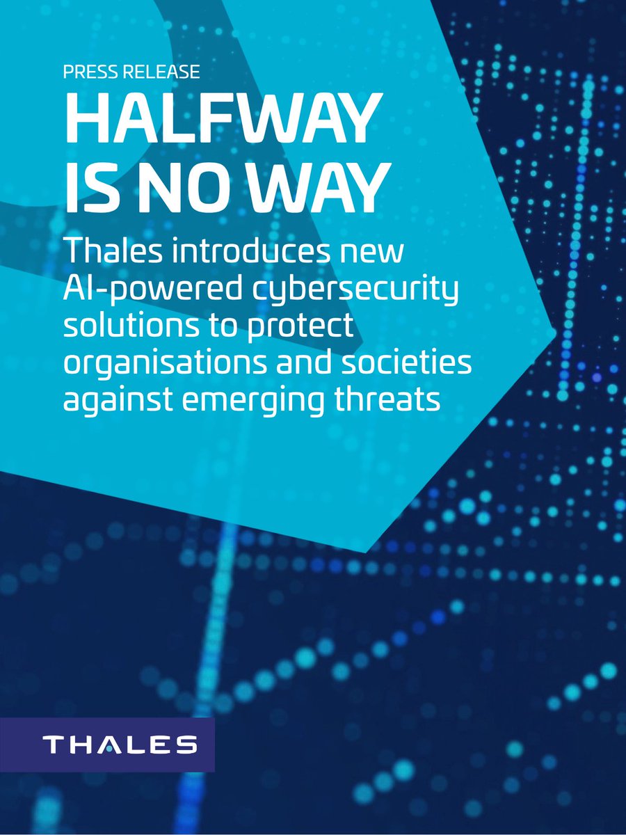 ThalesDigiSec's tweet photo. 📣 NEWS: Today at the Thales Cyber Summit, we're proud to launch five major applications and solutions designed to address the rapidly evolving #CyberThreat landscape.

Discover the latest insights and innovations unveiled 👇
https://t.co/MTZ11Y0k7N https://t.co/UgmLg6X9Dr