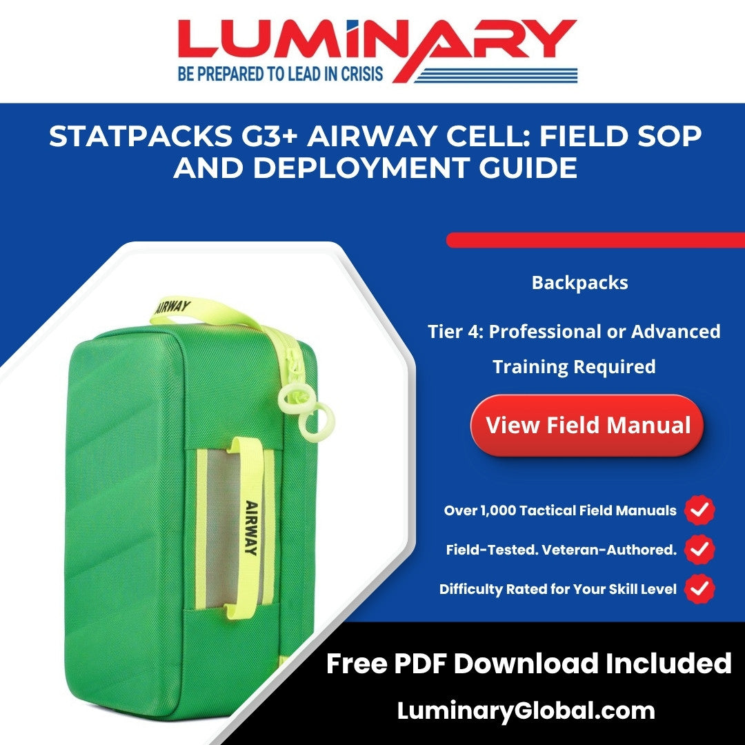 _LuminaryGlobal's tweet photo. Your patient stops breathing. You open your airway bag. Everything shifts and nothing is where you practiced. Can you deploy BLS airway equipment without searching the bag?
https://t.co/ZAAjJtmhFw #MissionReadyCheck #EmergencyPreparedness #VeteranOwned https://t.co/HTvSBUe04V