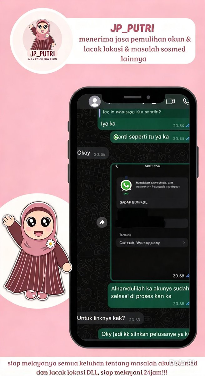 knidv's tweet photo. JASA PEMULIHAN AKUN/DELETE AKUN, BERGARANSI RESMI GUYSS

KENDALA
🫯PULIHKAN CHT WA LAMA
🫯JASA SADAP WA/IG
🫯LUPA PASWORD &amp; LUPA DATA2
🫯JASA HAPUS AKUN ALL SOSMED
🫯JASA PULIHKAN AKUN ALL GAME
🫯GOGGLE ,GMAIL,IG,TWITER, FB,TIKTOK,DLL
#zonauang 
Fast respon WA di bio ya 🤗 https://t.co/3rMcYHOvGt