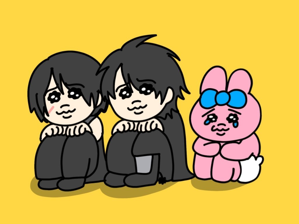umyu_02's tweet photo. 変な絵しかなくてごめんね♡
㊗️20周年
#10月1日は地獄兄弟結成日 https://t.co/ejdSwozqpP