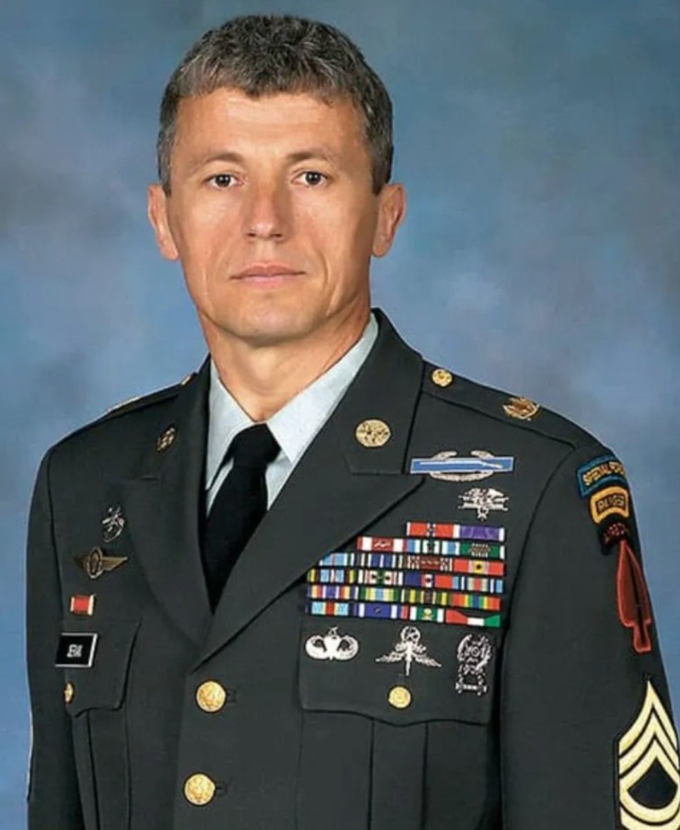 specialopsmag's tweet photo. Please help me honor Master Sergeant Ivica Jerak, 1st SFOD-D (Delta Force).

Known to his teammates as “Pizza” and the “Croatian Sensation,” he was born in the small village of Debeljak near Zadar in 1962. After serving in the Yugoslav military and working as a sailor, he immigrated to the United States and enlisted in the US Army as a combat medic in 1988. 

Over a distinguished 17-year career he rose through the 10th Special Forces Group and into Delta Force, earning 47 decorations, including multiple Bronze Stars and Purple Hearts, while serving in the Persian Gulf, the Balkans, Afghanistan, and Iraq.

On August 25, 2005, at age 42, Jerak was killed near Husaybah, Iraq, when his vehicle struck an anti-tank mine during operations against al-Qaeda. He was laid to rest at Arlington National Cemetery.

His hometown later dedicated a playground in his honor, a lasting reminder of a Croatian-born American who gave everything for his adopted country. 

Rest easy, warrior. 
Never forgotten.
