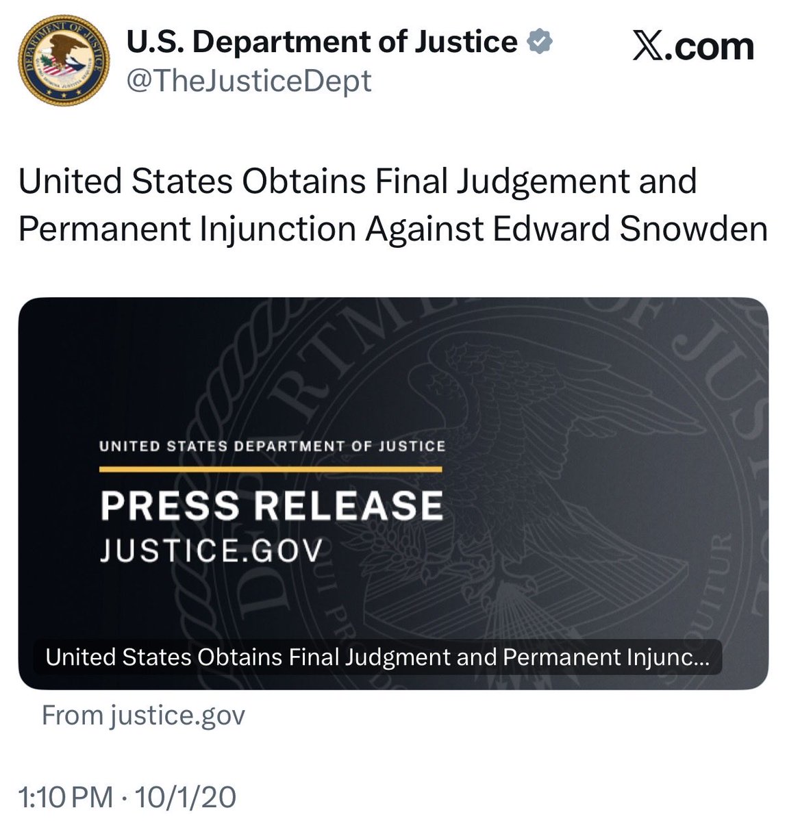 OgAn0n661's tweet photo. Watch Snowden 
He’ll be activated soon https://t.co/66kuvP7E0m