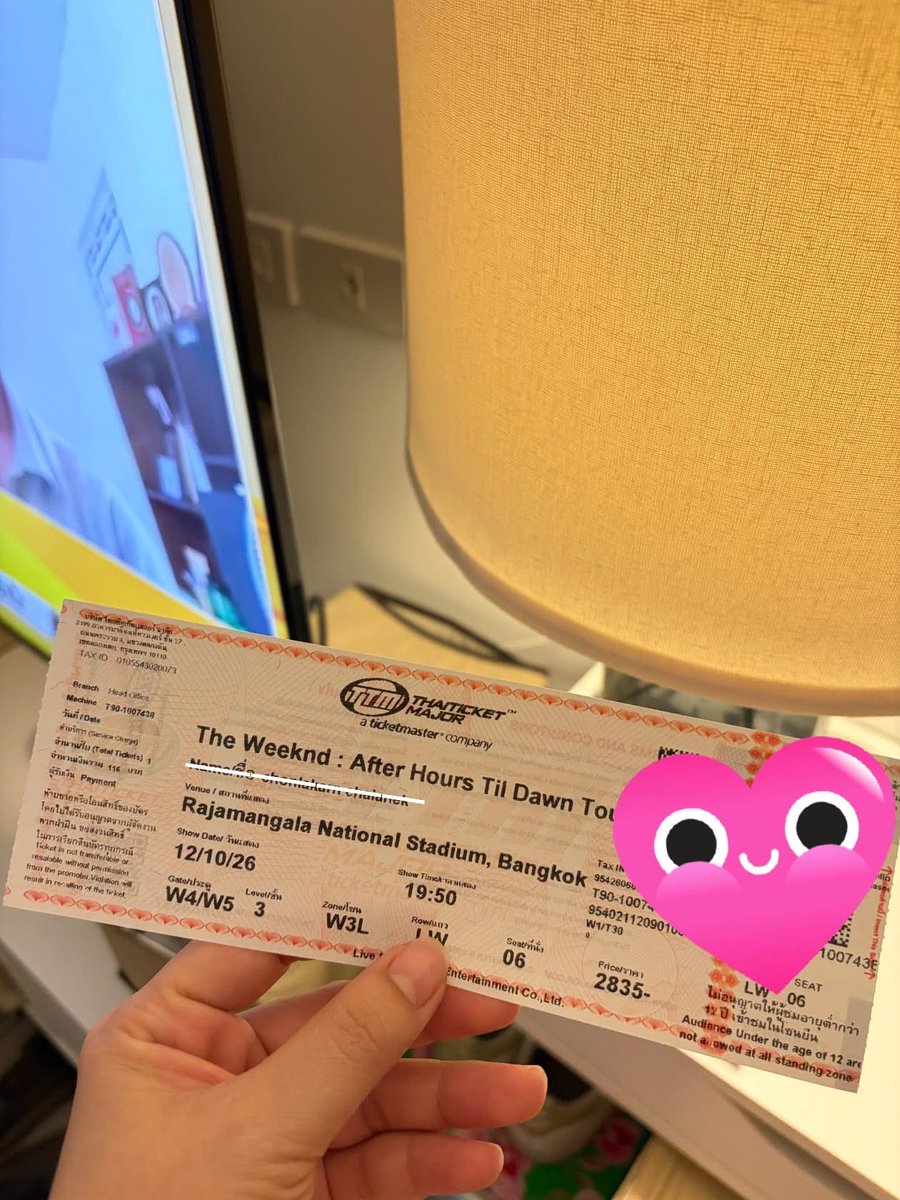 paddd78's tweet photo. ปล่อยบัตร the weekend 12oct 
2200.-(ต่อรองได้) 
#theweekendconcert #ปล่อยบัตรคอน https://t.co/pPicnwP7EB