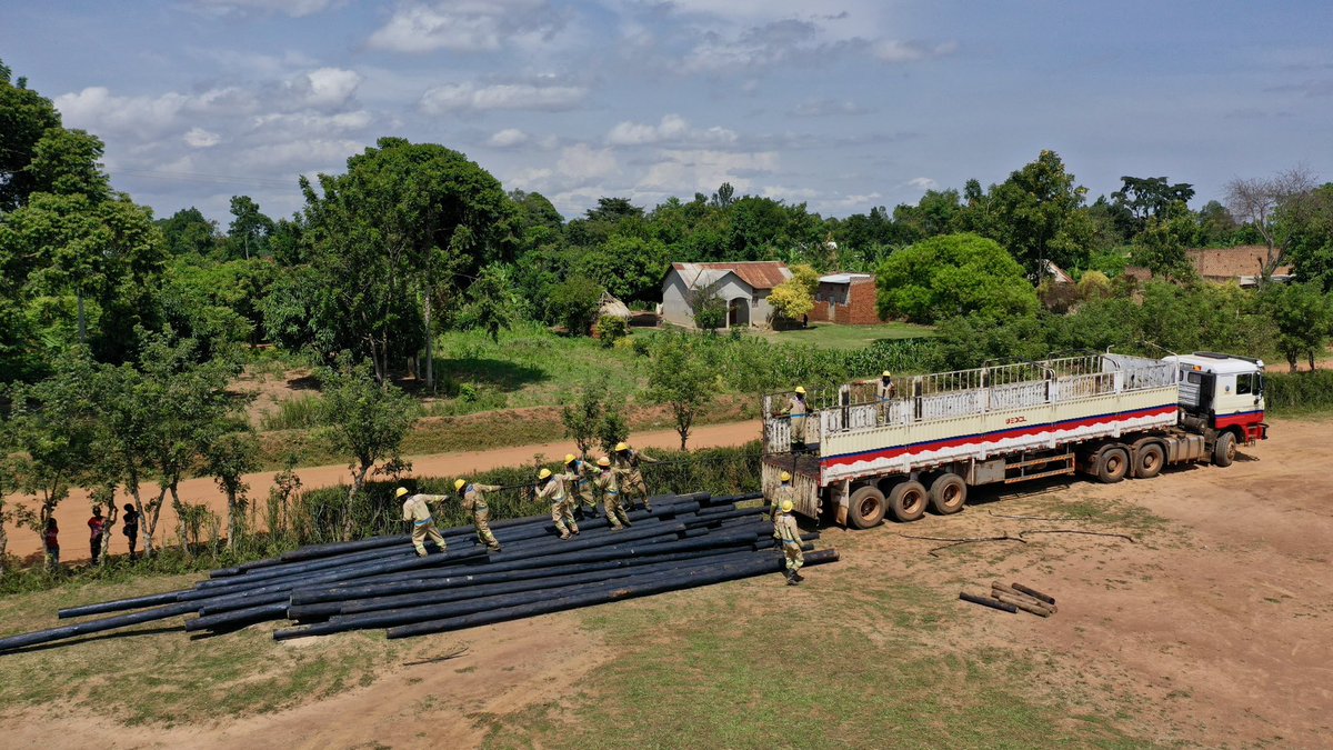 UEDCLTD's tweet photo. Great news for Petete Town Council, Butebo District where we have delivered an assortment of electricity connection materials and installation works are progressing in earnest.
A big step towards extending the national grid and bringing electricity closer to homes, businesses and the Community.
Speed Updates: https://t.co/lJcrSSZy14
#UEDCLinService #LightingUpYourWorld