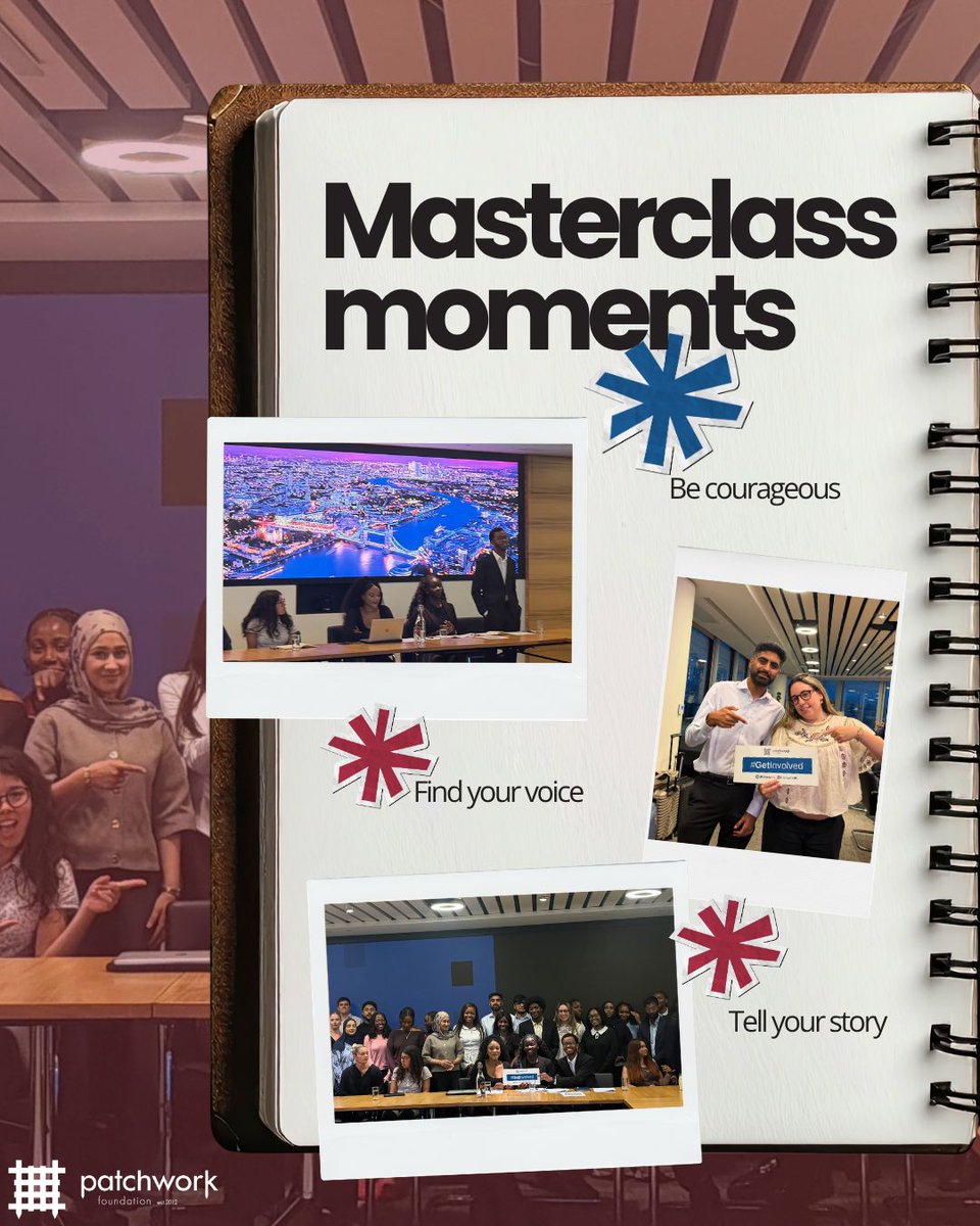 UKPatchwork's tweet photo. Last week, L'myah Sherae, Founder &amp; CEO of Enact Equality, joined our Patchworkers to share her journey from Nottingham to Parliament and the courage it takes to speak out. 

#PatchworkFoundation #Masterclass #GetInvolved https://t.co/Yf1f64y6LX