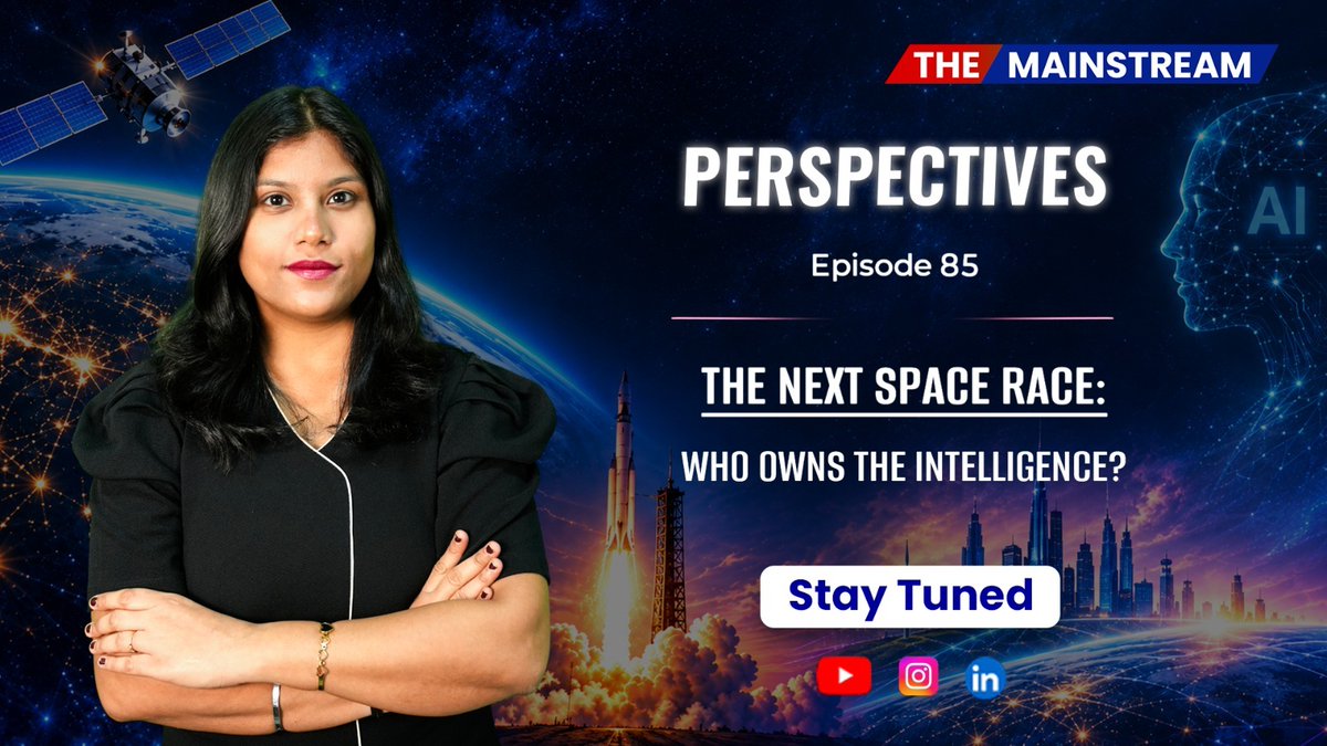 TheMainstream7's tweet photo. The next #spacerace may not be about rockets—it may be about data.
In this episode of #Perspectives, explore how satellites & AI are transforming Earth observation - from simply seeing our planet to understanding it.
Watch Now: https://t.co/hlMEzLe1K2
#TheMainstream #AI https://t.co/scUwGBs3eP