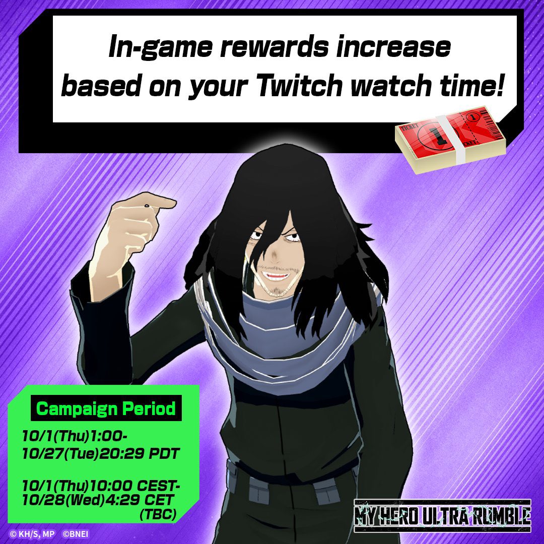 MonBlk95's tweet photo. [TWITCH DROPS]

From watching live streams of #MHUR get up to 50 Roll Tickets and other in-game items!

👁️ See here for details on how to link your account and the rewards!

#MHUR #gaming #GamingTips 
https://t.co/rZmrq05mPc https://t.co/SdcKP3sz2h