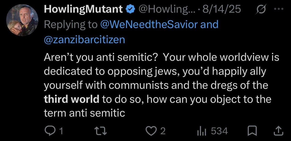 WogStalker's tweet photo. When someone chastises you for third worldist antisemitism, keep in mind the possibility that they may have a brown Trinidadian child. https://t.co/1HVKBDRUCA