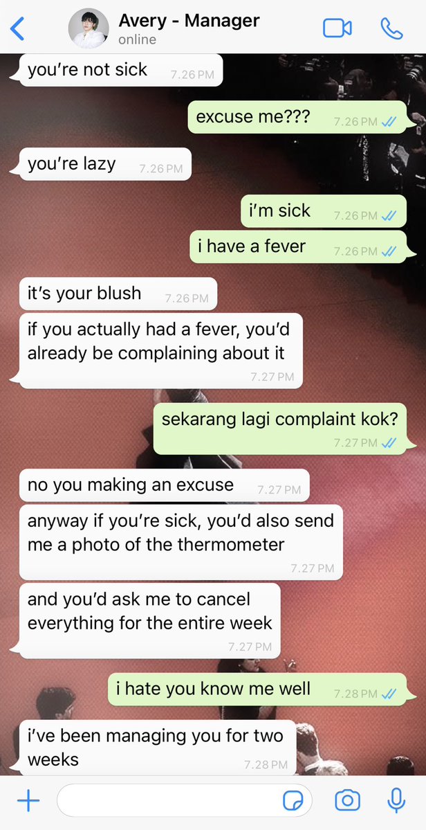 charmantaes's tweet photo. whitory au | part 5

vivienne tries to fake being sick just to skip a meeting. unfortunately for her, avery knows her way too well https://t.co/d2GAvhmWUE