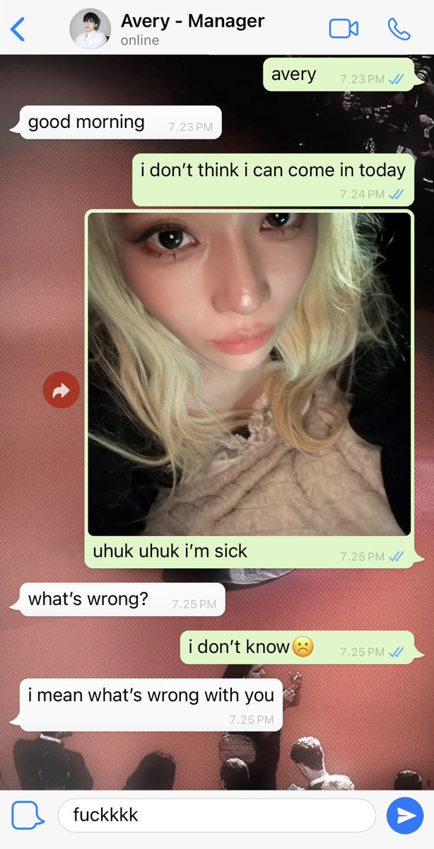 charmantaes's tweet photo. whitory au | part 5

vivienne tries to fake being sick just to skip a meeting. unfortunately for her, avery knows her way too well https://t.co/d2GAvhmWUE