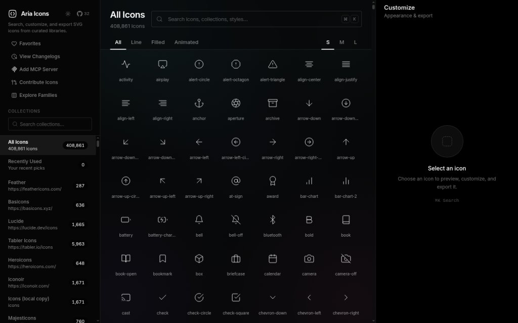AriaIcons's tweet photo. @iconpressio Love the CMS angle. The next fun problem is giving people enough range without making them hunt through ten packs. Aria Icons has 400k+ SVGs in one open-source repo: https://t.co/U5yk7tDjR9 https://t.co/ihBmYNxCL7
