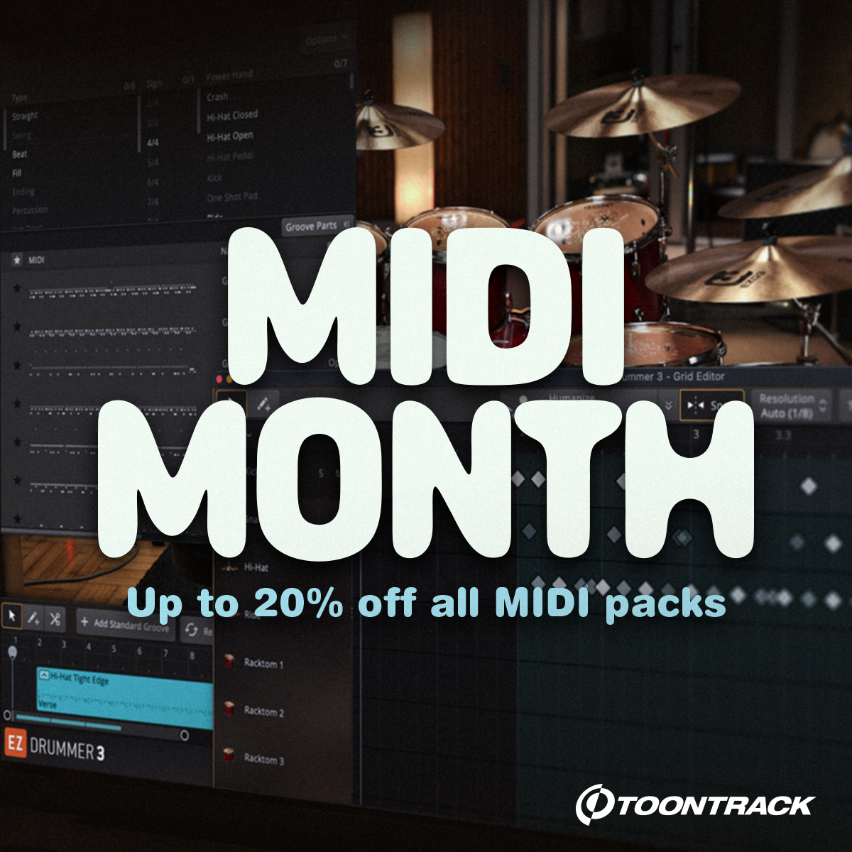 Toontrack's tweet photo. Don't miss our MIDI pack sale.
https://t.co/lnXf0WUnCS https://t.co/qKlQKjAIob