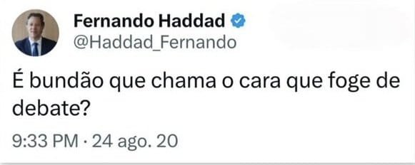 OficialAdeodato's tweet photo. No debate presidencial das eleições de 2022 tinha Soraia trambique, Simone Tablet, Ciro Gomes e o próprio Lula CONTRA Jair Bolsonaro e mesmo assim ele compareceu, sabendo que ia ser bombardeado.

Lula está arregando pro insosso Zema e pro Caiado, que tenho minhas dúvidas se irá "bater" no Lula. 

E FROUXO era o Bolsonaro