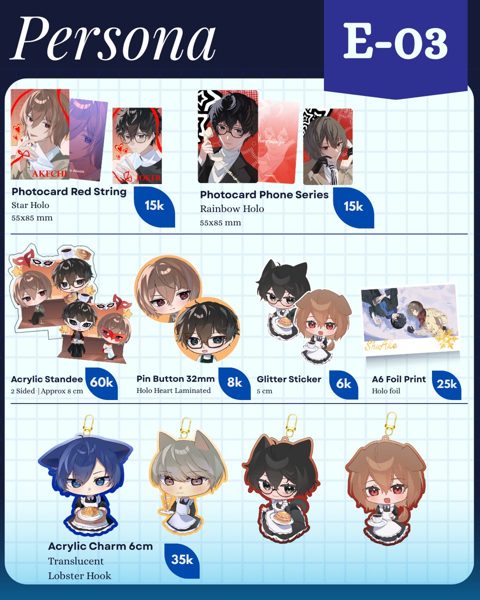 lavetemi's tweet photo. [💖&amp;🔄 Appreciated]
[1/2]

Lavetemi's
#Comipara7 OTS Catalogue

Mail Order Only: 1 October - 5 October
Link: https://t.co/oai5ZU1Yqj

📆 17-18 October
📍 Warung Penyetan 66 (E-03)
🌸 Persona 3/4/5, Genshin, HSR, Hololive ID, Original

#comipara7catalogue https://t.co/hjtRm24wz3