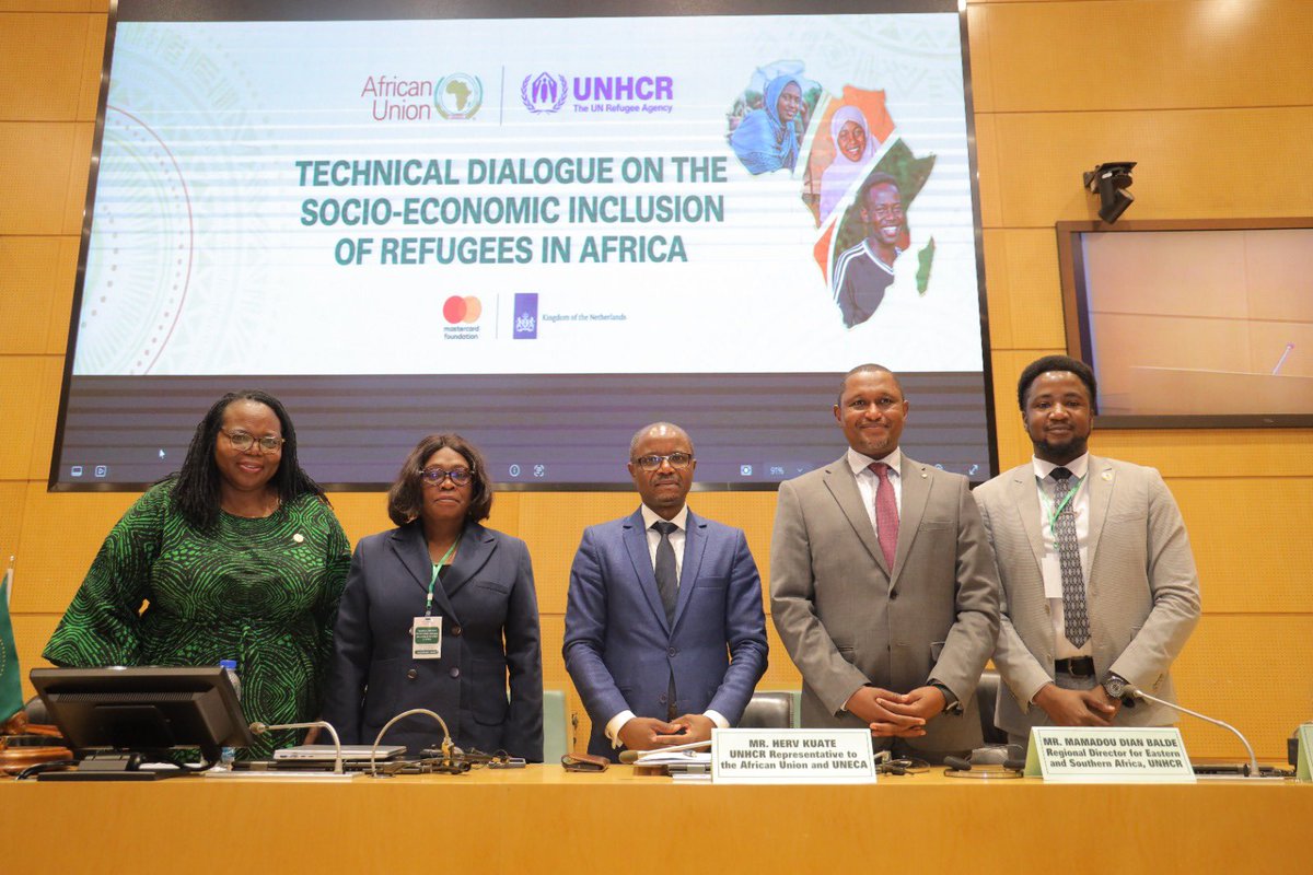 mamadou_dbalde's tweet photo. Honored to join forces with AU, ECA &amp; partners,  to share and promote experiences for the socioeconomic inclusion of refugees in Africa. Inspiring exchanges between member states &amp; Regional Economic Communities. 
More to come, for the benefit of our sisters &amp; brothers. https://t.co/Yd2JlHYTIa