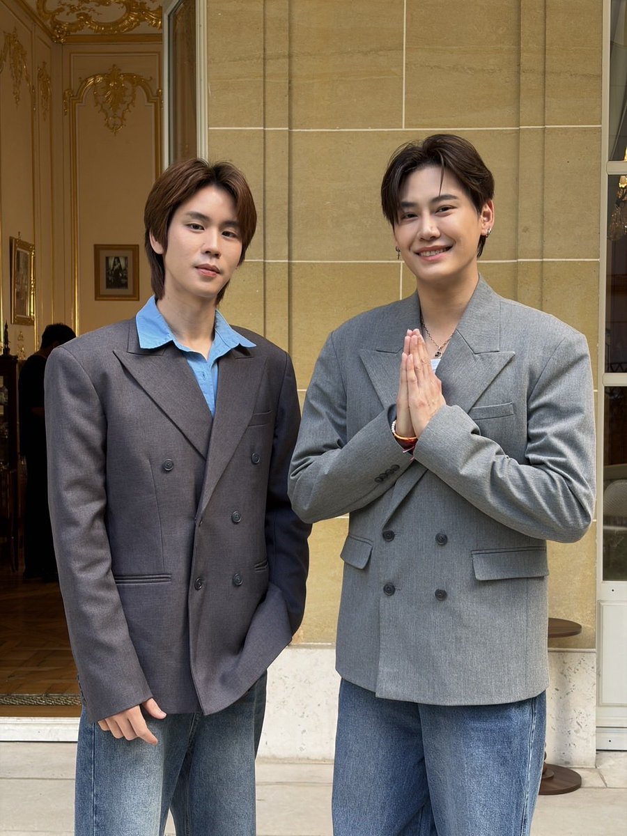 AmazingThailand's tweet photo. We hear you, Phak Khiao! 💚 As requested, here are some shots of Hia Boun and Nong Prem from tonight 💙🇹🇭🇫🇷✨

The boys are all set for Tout à fait Thaï 2026, a Thai festival in the heart of Paris bringing the best of Thailand to France, from Thai cuisine, arts and culture, music and performances to Muay Thai, Thai massage, textiles, handicrafts and plenty more!

🇹🇭 Team Thailand, stay tuned tonight and send your support to Hia Boun and Nong Prem during the press conference at 8:00 PM Thailand time.

🇫🇷 Team France, save the dates!
📅 3–4 October 2026
📍 Parc de Bagatelle, Paris
🎟️ Free admission!

If you’re in Paris, don’t miss Tout à fait Thaï 2026. See you there! 💙✨

#AmazingThailand #ToutAFaitThai2026 #BounPrem #บุ๋นเปรม
