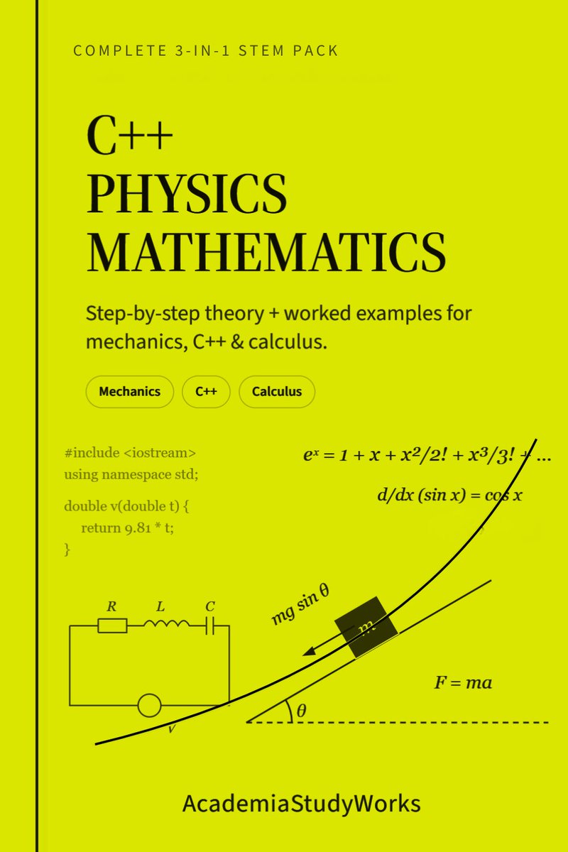 academiastudygd's tweet photo. C++ · Physics · Calculus — Integrated Stem Bundle for CS students https://t.co/UB1za8qZdJ https://t.co/qQL5gJRWEx