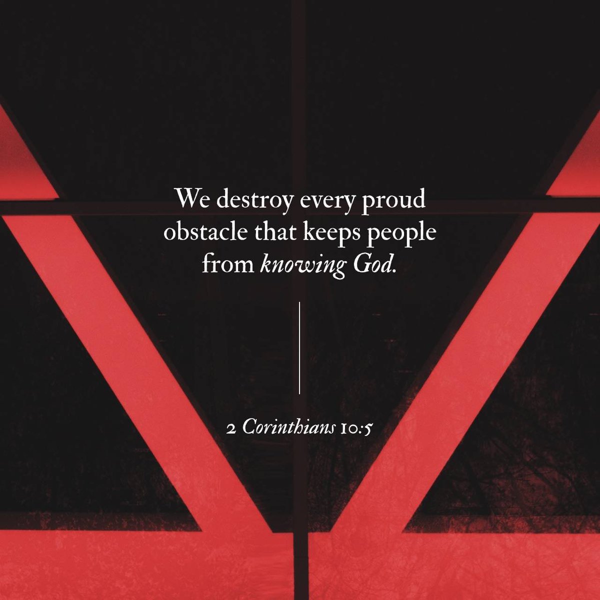 Dj_deadelvis's tweet photo. “We destroy every proud obstacle that keeps people from knowing God. We capture their rebellious thoughts and teach them to obey Christ. ”
2 Corinthians 10:5 NLT

https://t.co/PMQoeLkKZr https://t.co/BciVxYmSXu